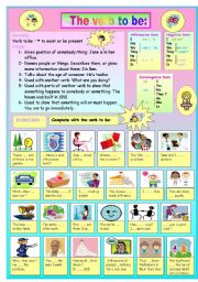 English Worksheet: verb to be