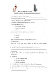 English worksheet: ratatui-french