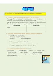 English worksheet: Past Simple Tense