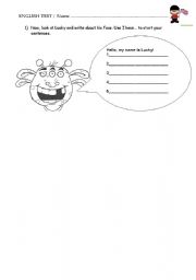 English worksheet: MY FACE