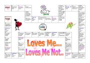 English Worksheet: Love board game