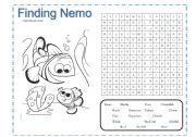 English Worksheet: FINDING NEMO