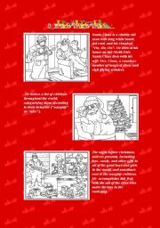 English Worksheet: The Story of Santa Claus