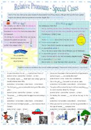 English Worksheet: Relative Pronouns - Special Cases