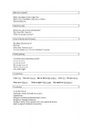 English Worksheet: lesson 1