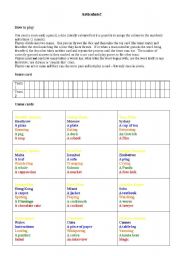 English worksheet: Articulate: description game