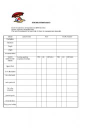 English worksheet: pair work holiday