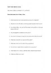 English worksheet: Elmo interview