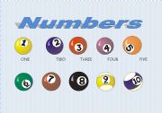 English Worksheet: numbers poster