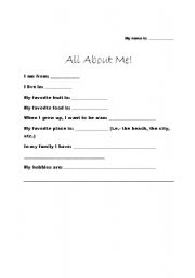 English Worksheet: 
