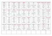 English Worksheet: Playing TABU