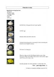 English Worksheet: Baking pancakes