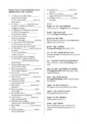 English Worksheet: gerunds and infinitives