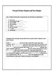 Present perfect simple vs past simple