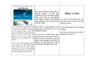 English worksheet: Jac Beach