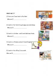 English worksheet: Jobs