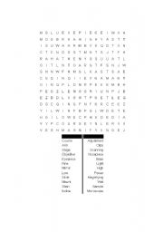 English Worksheet: Introduction to Science Vocabulary Scrabble