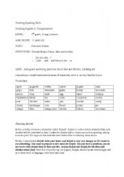 English Worksheet: Favorite dishes 