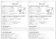 English Worksheet: the present of verb TO HAVE