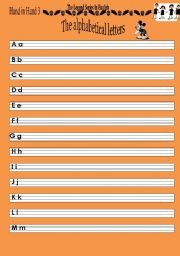 English Worksheet: the english alphabet    3 pages