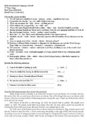 English Worksheet: Test