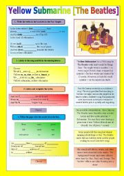 SONG!!! Yellow Submarine [The Beatles] - Printer-friendly version included