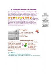 English Worksheet: anecdotes 9 SHORT FUNNY STORIES -on 3 pages