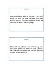 A WORLD OF MANY LANGUAGES Cards for a SPEAKING activity