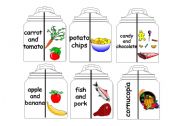 Food Jars Matching Cards - cont