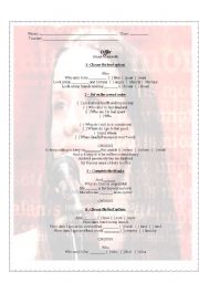 English Worksheet: Offer - Alanis Morissette