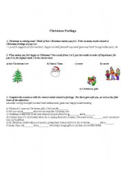 English worksheet: Christmas Feelings