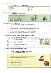 English Worksheet: Simple Present Tense