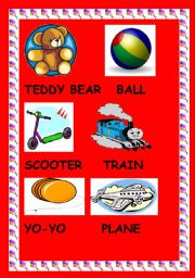 English Worksheet: toys
