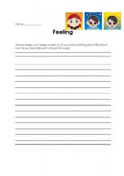 English Worksheet: How do you feel today?