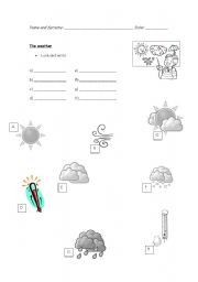 English Worksheet: The weather