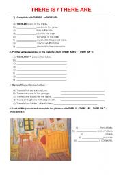 English Worksheet: THERE IS / THERE ARE