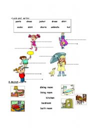 English worksheet: clothes