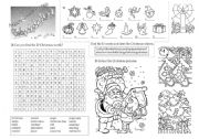 English Worksheet: Christmas Words