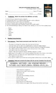 English Worksheet: Railway Children