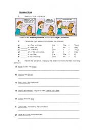 English Worksheet: Object and Subject Pronouns