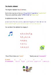 English worksheet: The English Alphabet