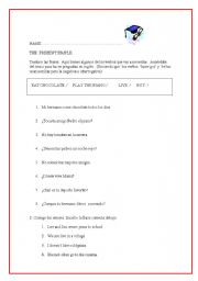 English worksheet: Elementary Exam