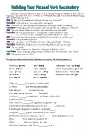 English Worksheet: Phrasal Verbs