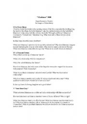 English worksheet: Gladiator Study Guide