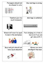 English Worksheet: AGREE DISAGREE SPEAKING ACTIVITY 2