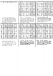 English Worksheet: family puzzle