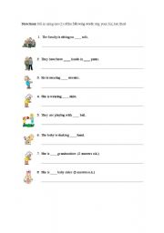 English Worksheet: Directions