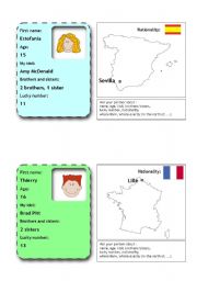 English Worksheet: people flashcards 1 (from 12)