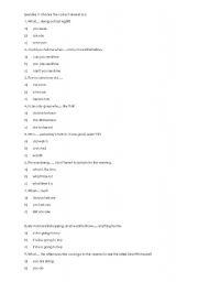 English Worksheet: Indirect Questions