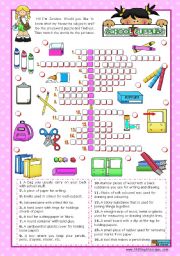 English Worksheet: Classroom objects and symbols Set  (9)  -  Basic school supplies